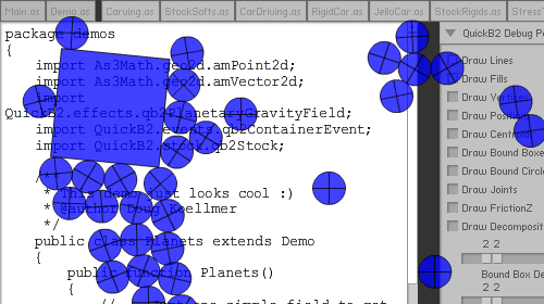 quickb2 screenshot